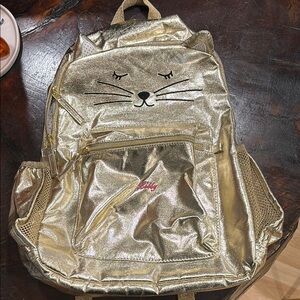 Emily & Meritt for Pottery Barn Kids Gold Cat Face Backpack Lilly